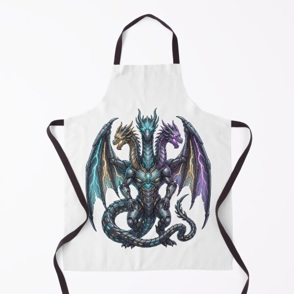 Item preview, Cyber Zmey Gorynych Three-Headed Dragon designed and sold by CalmFrameArt.