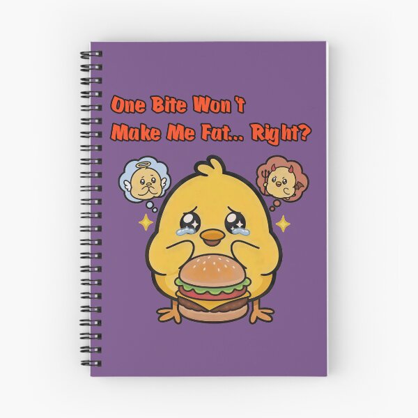 Item preview, One Bite Won’t Make Me Fat Funny Chick Burger designed and sold by INNERSELFART.