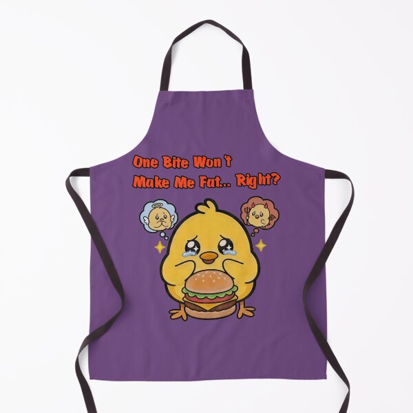 Item preview, One Bite Won’t Make Me Fat Funny Chick Burger designed and sold by INNERSELFART.