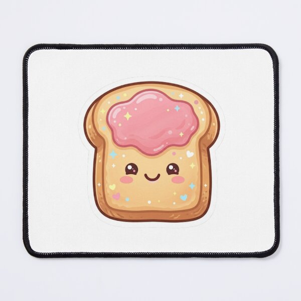 Item preview, Kawaii Toast With Jam – Cute Breakfast Sticker designed and sold by Cerys-GS.