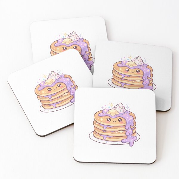 Item preview, Kawaii Pancake Stack – Cute Breakfast Sticker designed and sold by Cerys-GS.
