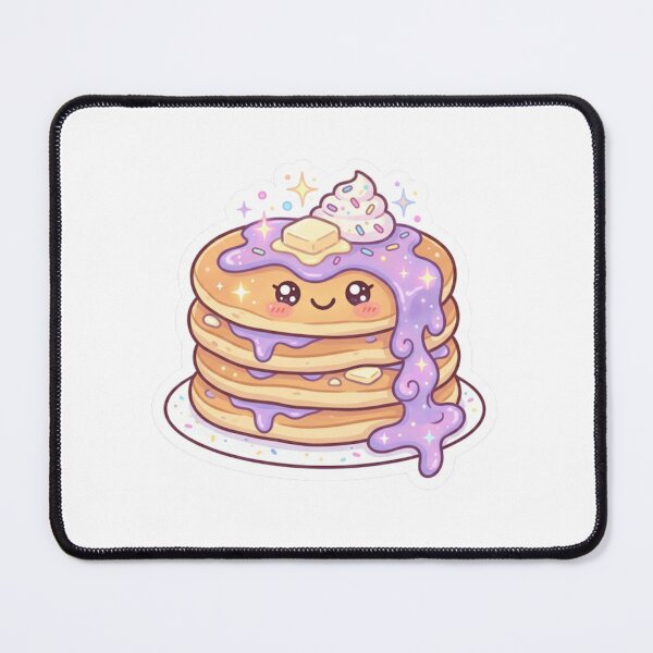 Item preview, Kawaii Pancake Stack – Cute Breakfast Sticker designed and sold by Cerys-GS.