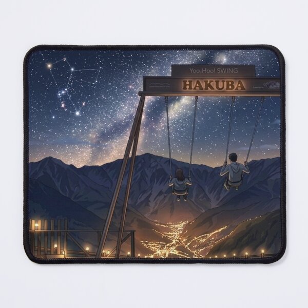 Item preview, Starry Night Over Hakuba Swing designed and sold by Kokeshidreams.