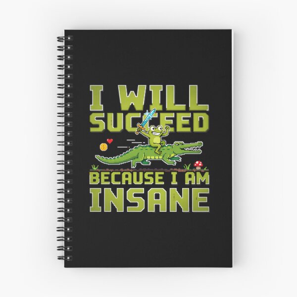 Item preview, I Will Succeed Pixel Frog Riding Alligator Video Game Meme designed and sold by Enea Kelo.