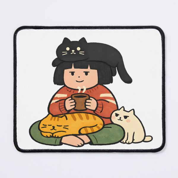 Item preview, Cozy Cat Lady Coffee Break designed and sold by Geek-Farm.