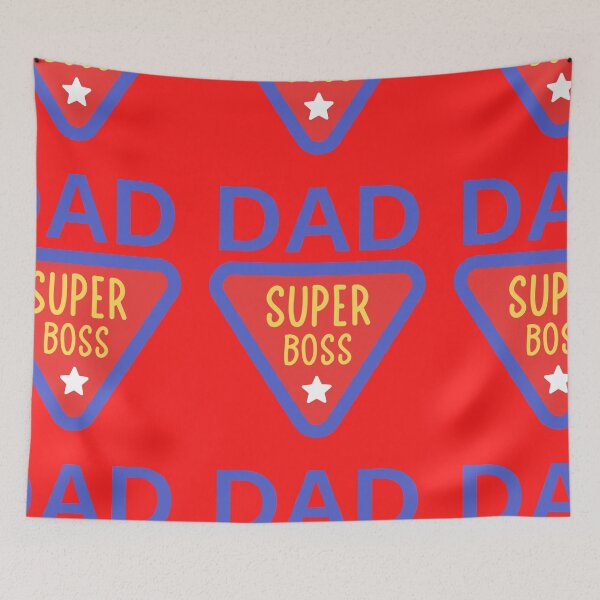 Item preview, Dad Super Boss Funny Superhero Shield Father Gift Shirt designed and sold by MariaPCMaria.