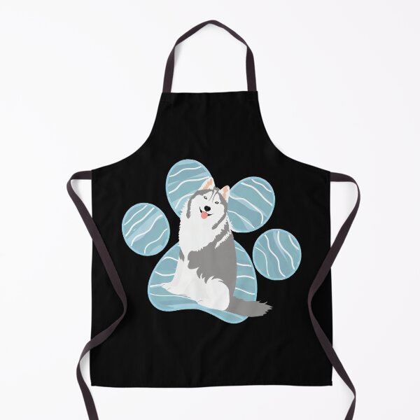 Item preview, Happy Husky Dog Paw Print Art designed and sold by SoyLamderma.