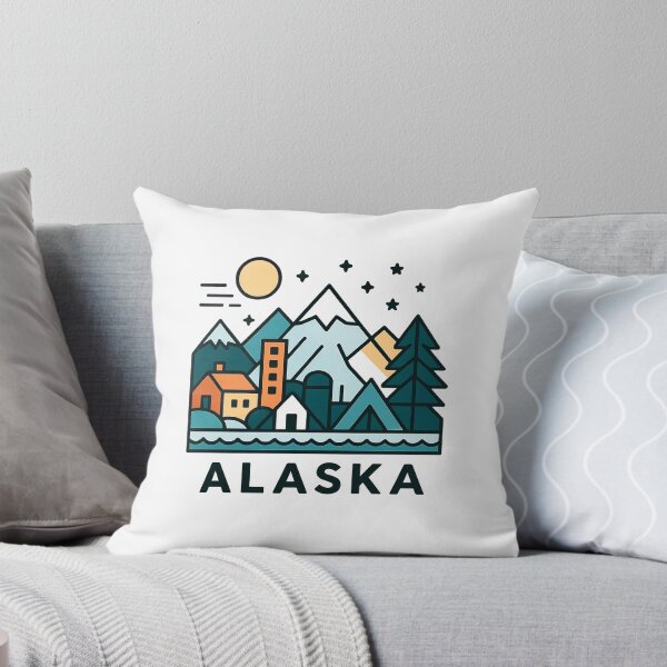 Item preview, Alaska Wilderness Travel Souvenir - Grizzly Bear & Snowy Mountain Art designed and sold by OzzFrequency.