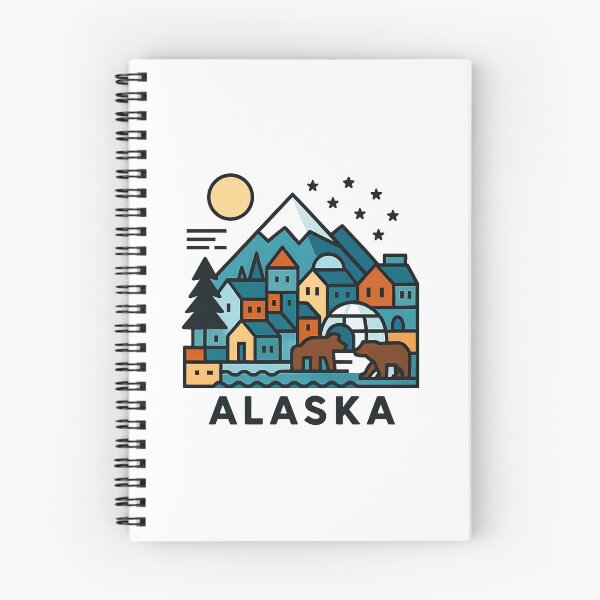 Item preview, Alaska Wilderness Travel Souvenir - Grizzly Bear & Snowy Mountain Art designed and sold by OzzFrequency.