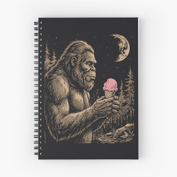Item preview, Bigfoot Ice Cream Cone Funny Sasquatch Moon Cryptid  designed and sold by Y-Vibes.