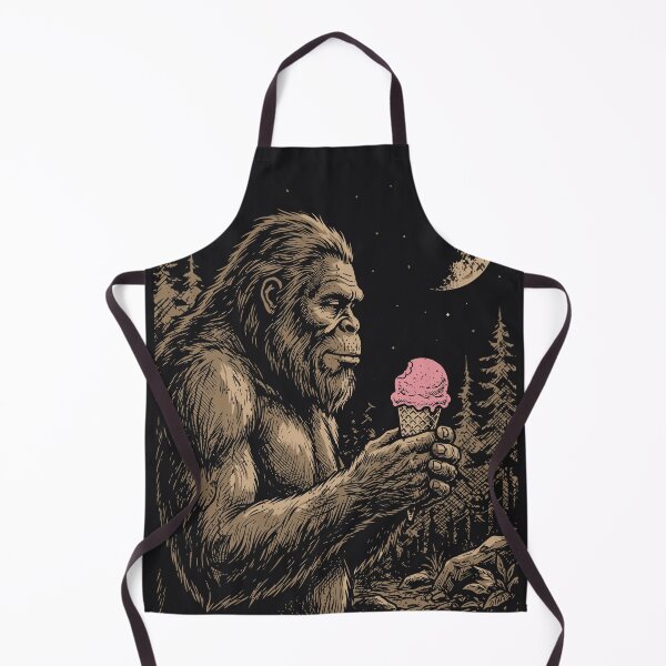 Item preview, Bigfoot Ice Cream Cone Funny Sasquatch Moon Cryptid designed and sold by Y-Vibes.