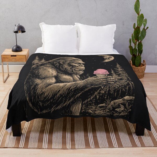 Item preview, Bigfoot Ice Cream Cone Funny Sasquatch Moon Cryptid designed and sold by Y-Vibes.