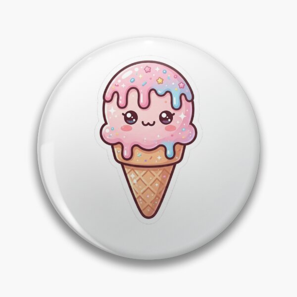 Item preview, Kawaii Ice Cream – Cute Dessert Sticker designed and sold by Cerys-GS.