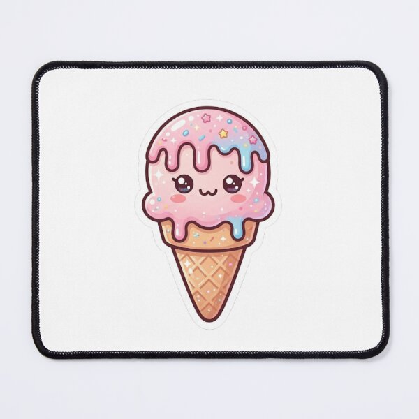 Item preview, Kawaii Ice Cream – Cute Dessert Sticker designed and sold by Cerys-GS.