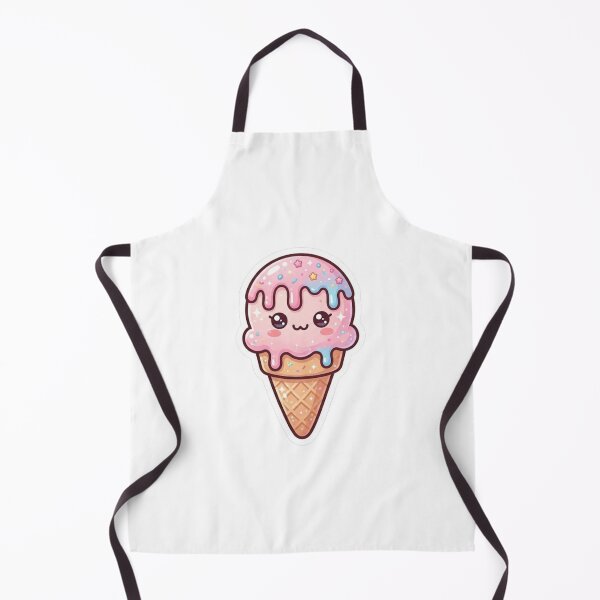 Item preview, Kawaii Ice Cream – Cute Dessert Sticker designed and sold by Cerys-GS.