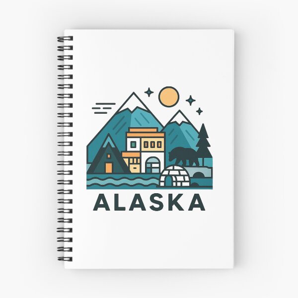 Item preview, Alaska Wilderness Travel Souvenir - Grizzly Bear & Snowy Mountain Art designed and sold by OzzFrequency.