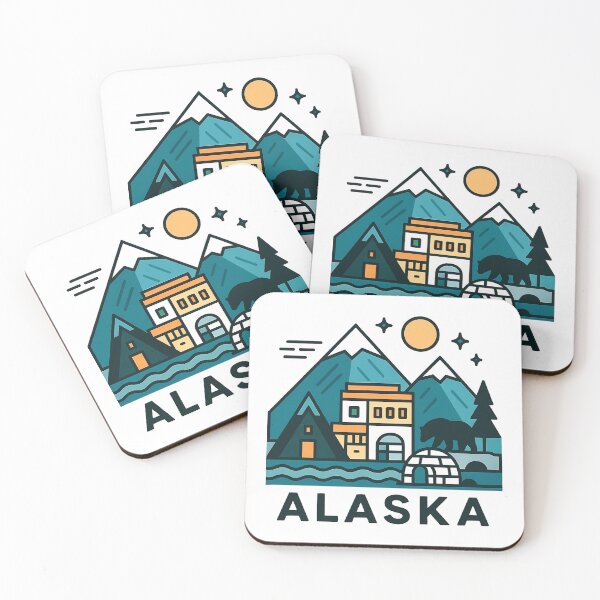 Item preview, Alaska Wilderness Travel Souvenir - Grizzly Bear & Snowy Mountain Art designed and sold by OzzFrequency.