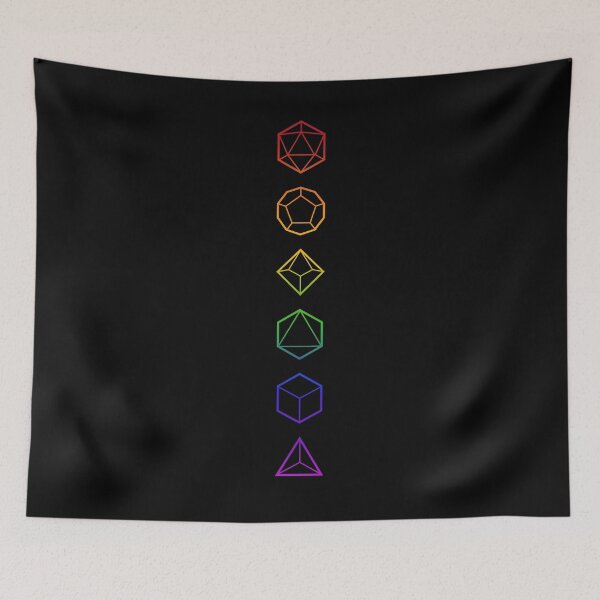 Item preview, Dungeons and Dragons: Rainbow Dice Spine designed and sold by firlachieldraws.