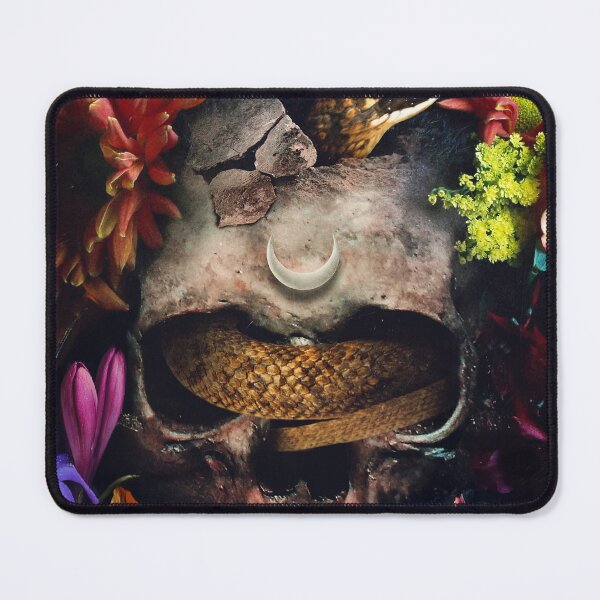 Item preview, Beauty in the Decay: Surreal Dark Floral Skull Art designed and sold by seamless.