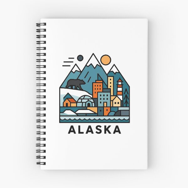 Item preview, Alaska Wilderness Travel Souvenir - Grizzly Bear & Snowy Mountain Art designed and sold by OzzFrequency.
