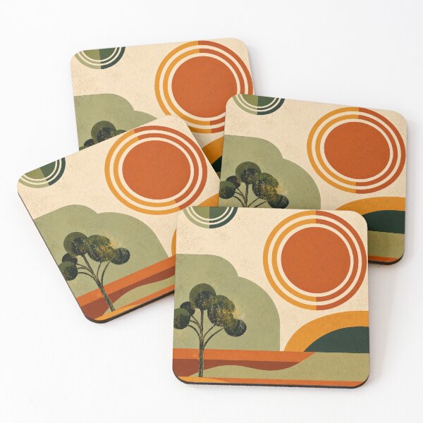 Item preview, Retro Geometric Landscape designed and sold by NordenPosters.