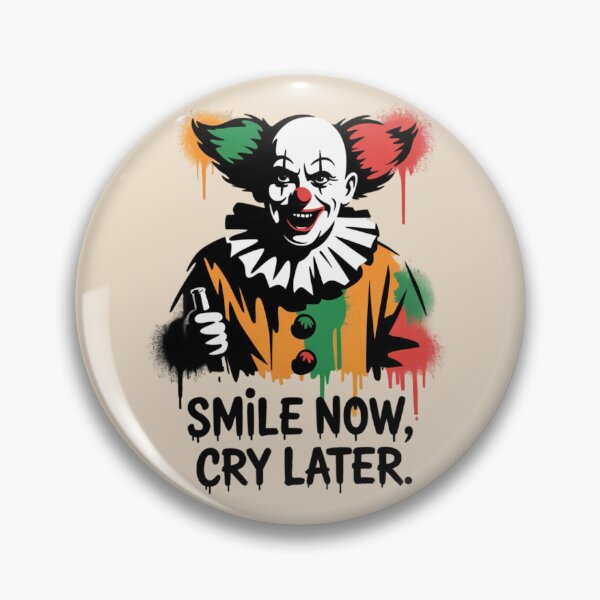 Item preview, BANKSY CLOWN - SMILE NOW, CRY LATER designed and sold by 123ks.