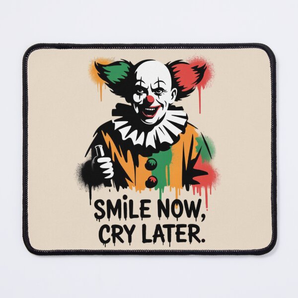 Item preview, BANKSY CLOWN - SMILE NOW, CRY LATER designed and sold by 123ks.