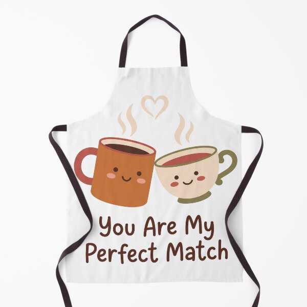 Item preview, You Are My Perfect Match Coffee Tea Couple designed and sold by BobbyTee Merch.