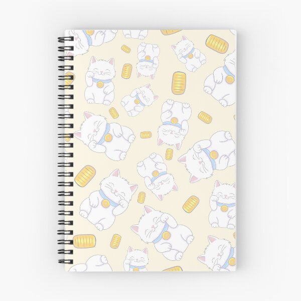 Item preview, Maneki Neko Kawaii Lucky Charm Pastel Pattern designed and sold by Nekogobido.