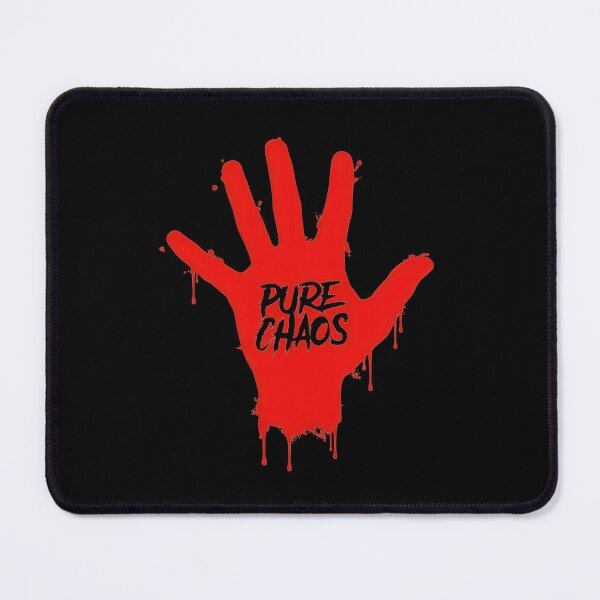 Item preview, Pure Chaos Dripping Red Handprint Streetwear Typography designed and sold by Enea Kelo.
