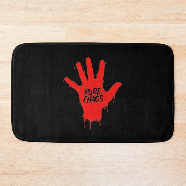 Item preview, Pure Chaos Dripping Red Handprint Streetwear Typography designed and sold by Enea Kelo.