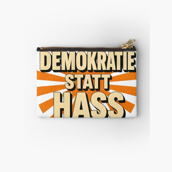 Item preview, Democracy instead of hate – Retro Statement designed and sold by Sunset Syndicate.