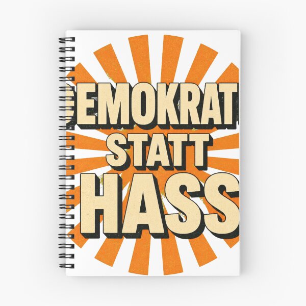 Item preview, Democracy instead of hate – Retro Statement designed and sold by Sunset Syndicate.