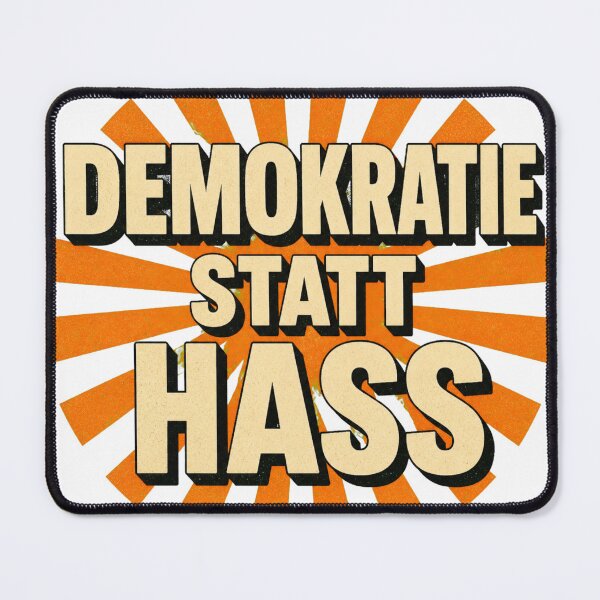Item preview, Democracy instead of hate – Retro Statement designed and sold by Sunset Syndicate.