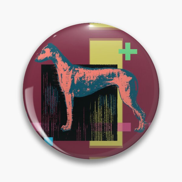 Artikelvorschau, Glitch Sighthound Geometrische Pop-Art entworfen und verkauft von MikZviagin.