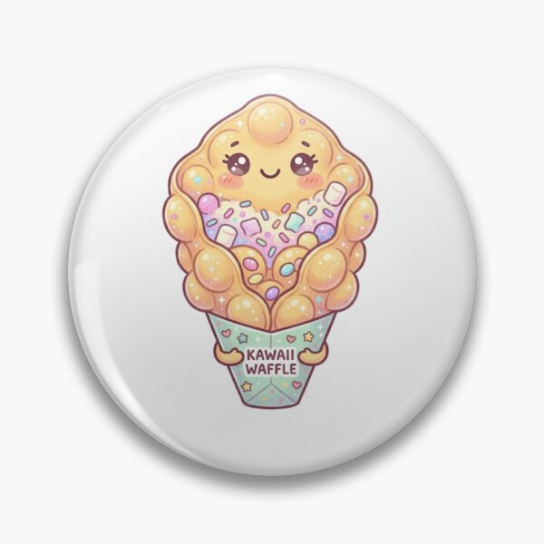 Item preview, Kawaii Bubble Waffle – Cute Food Sticker designed and sold by Cerys-GS.