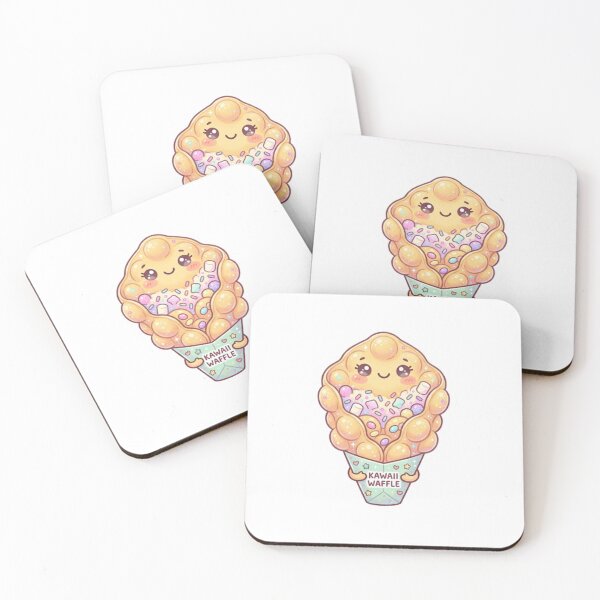 Item preview, Kawaii Bubble Waffle – Cute Food Sticker designed and sold by Cerys-GS.