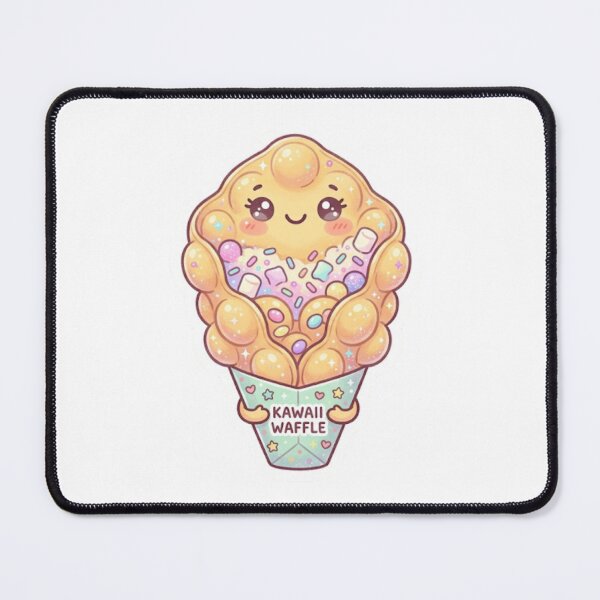 Item preview, Kawaii Bubble Waffle – Cute Food Sticker designed and sold by Cerys-GS.