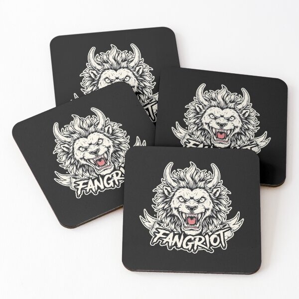 Item preview, Fangriot Roaring Lion Horned Beast Heavy Metal Emblem designed and sold by Enea Kelo.