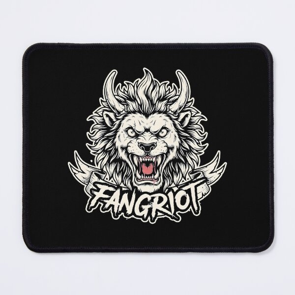 Item preview, Fangriot Roaring Lion Horned Beast Heavy Metal Emblem designed and sold by Enea Kelo.