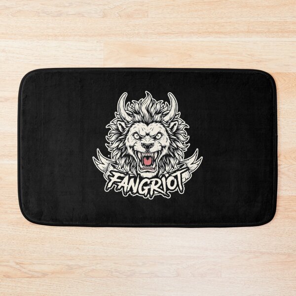 Item preview, Fangriot Roaring Lion Horned Beast Heavy Metal Emblem designed and sold by Enea Kelo.