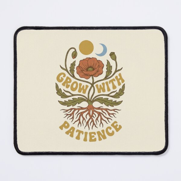 Item preview, Grow with Patience Retro Wildflower designed and sold by iamadiii.