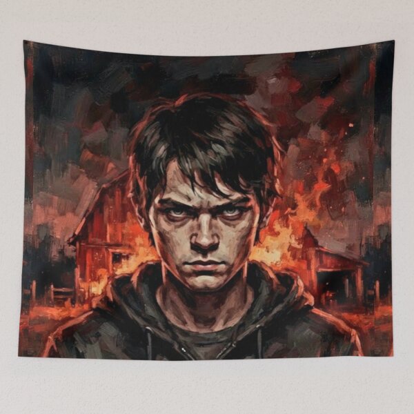 Item preview, Brightburn Horror Sci-Fi Fine Art Tribute designed and sold by Art's Diner.