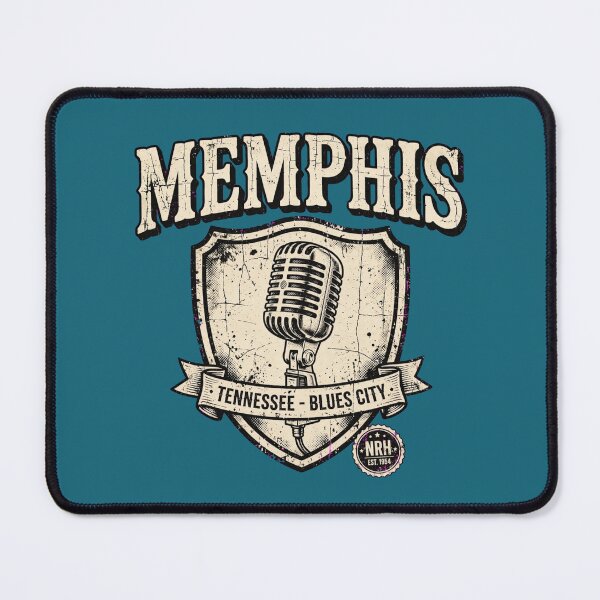 Item preview, Vintage Memphis Tennessee Blues City Retro Poster designed and sold by Normandy Road Heritage.