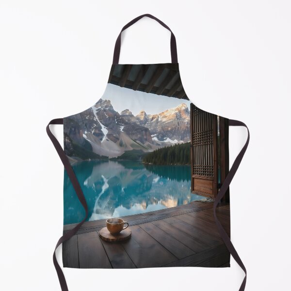 Item preview, Hanok Window to the World: Moraine Lake & Canadian Rockies | Turquoise Mirror Reflection Fine Art Print designed and sold by SOOstudio73.