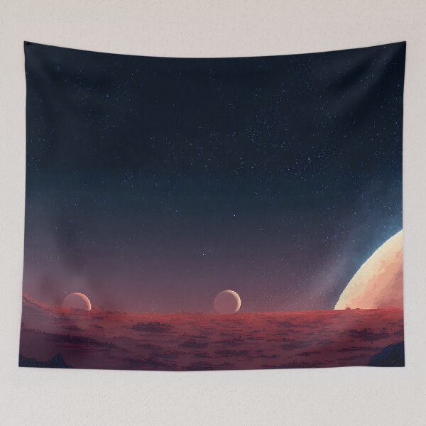 Item preview, Alien planet illustration designed and sold by ScienceRex.