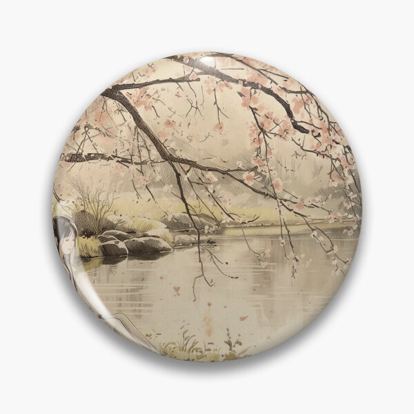 Item preview, Japanese Ink Print: "Serenity by the Water" designed and sold by Old Barn Studios.