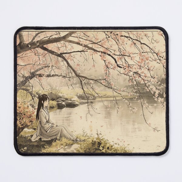 Item preview, Japanese Ink Print: "Serenity by the Water" designed and sold by Old Barn Studios.