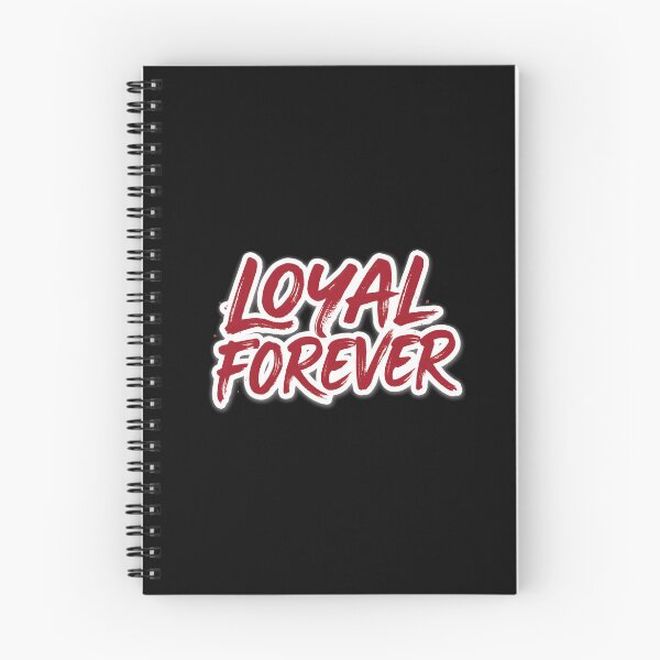 Item preview, Loyal Forever Crimson Red Brush Calligraphy Typography designed and sold by Enea Kelo.