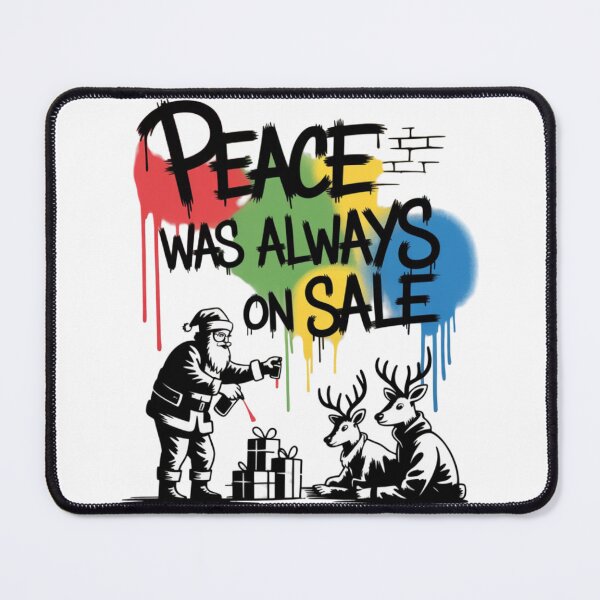 Item preview, Banksy Santa - Peace Was Always On Sale designed and sold by 123ks.